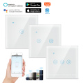 US EU Smart Wifi Wall Touch Switch 1/2/3 Gang Glass Panel light Switch Interruptor Inteligente Smart Switch